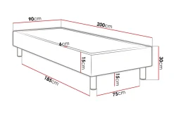 Adeliza kontinentalseng 90x200 cm