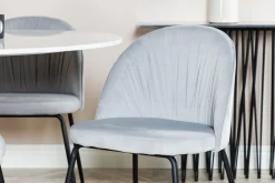 Admira Spisegruppe 106 cm Rundt Marmor inkl. 4 Foyos Stoler