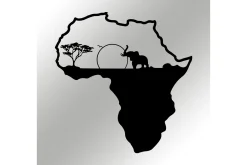 African 1 Veggdekor