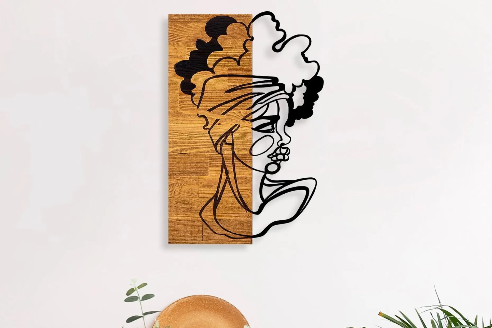 African Woman 3 Veggdekor