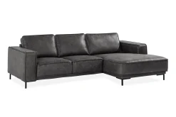 Akron 2-seter Sofa med Divan Høyre Bonded Lær