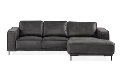 Akron 2-seter Sofa med Divan Høyre Bonded Lær