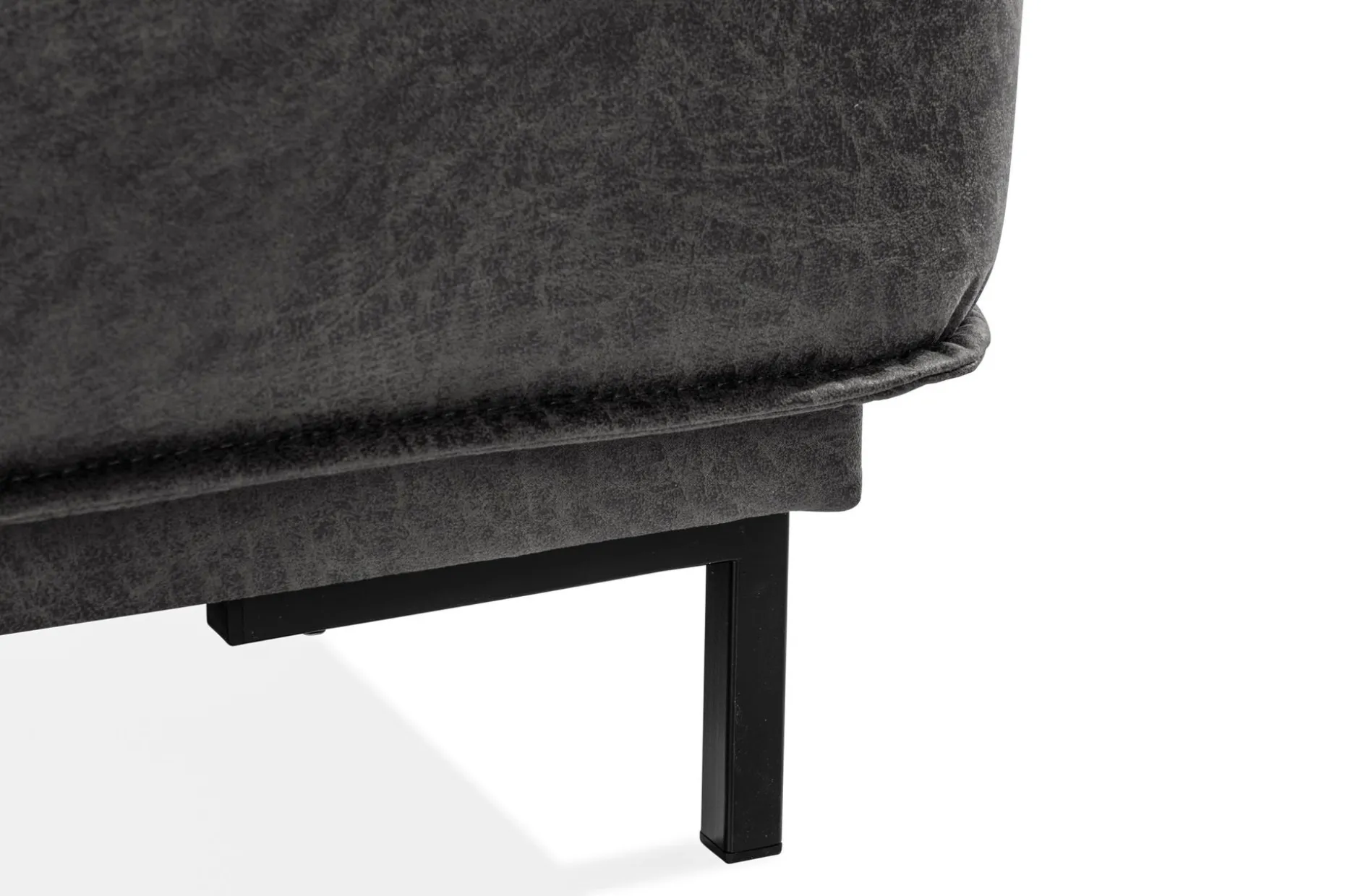 Akron 2-seter Sofa med Divan Venstre Bonded Lær