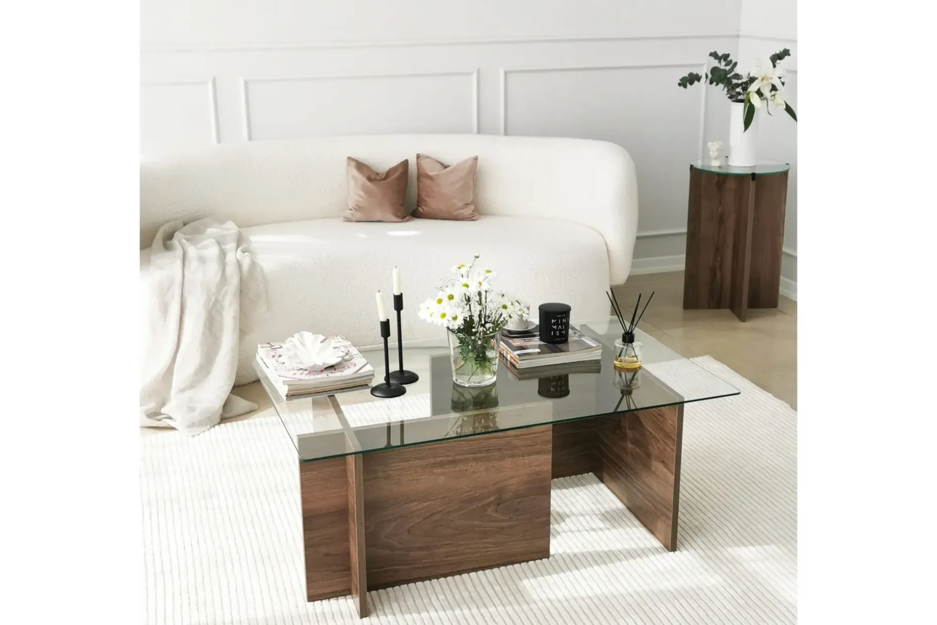 Almasi Rektangulært Sofabord 105x40x105 cm