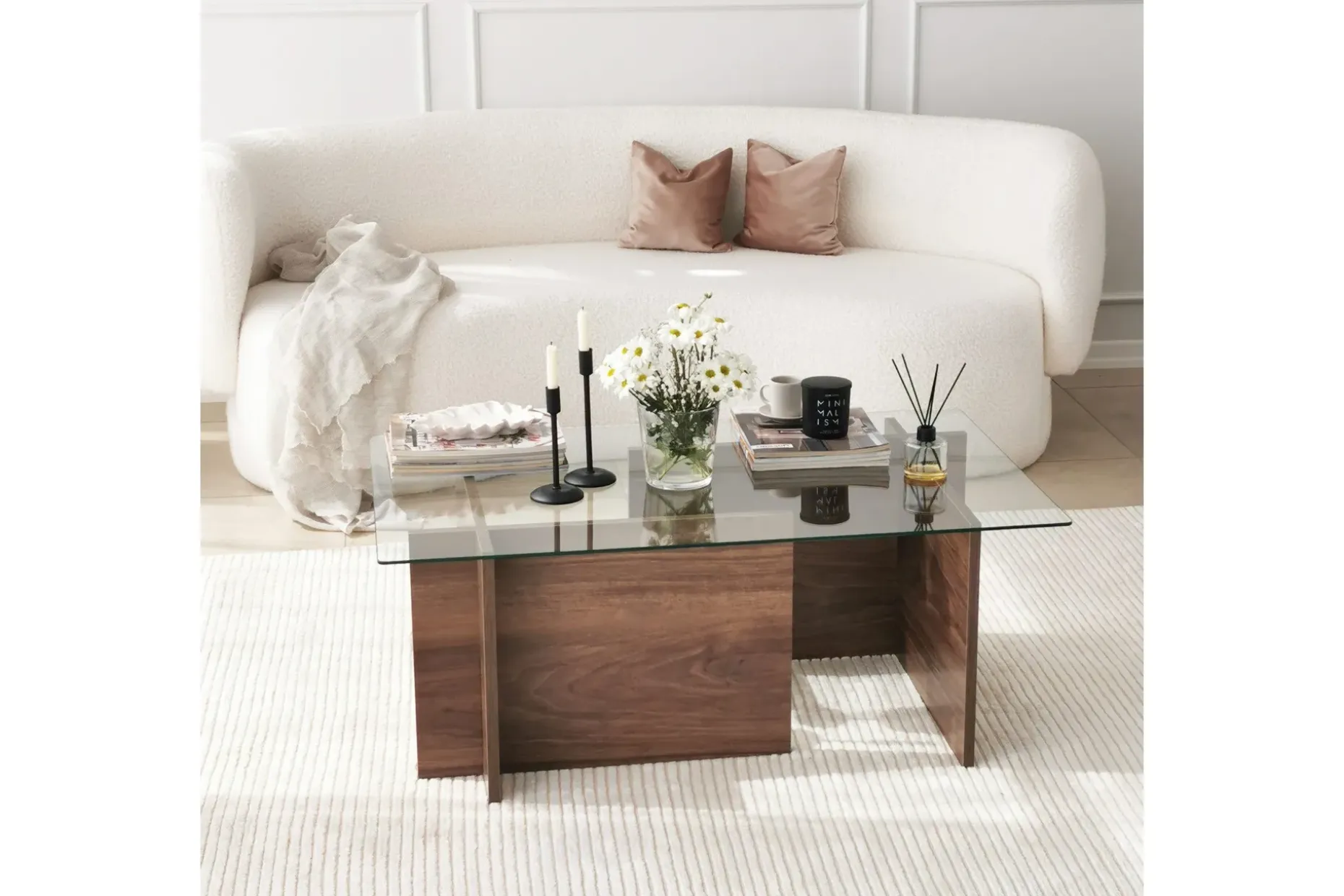 Almasi Rektangulært Sofabord 105x40x105 cm