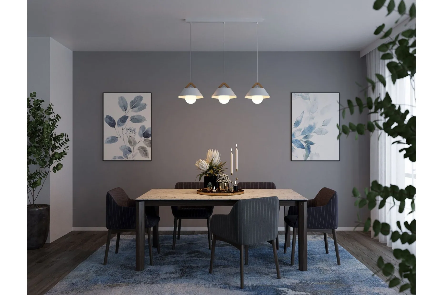 Almitara Taklampe Rund