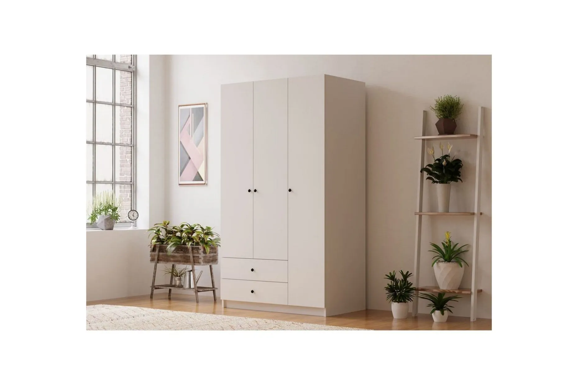 Alven Garderobe 90x180 cm