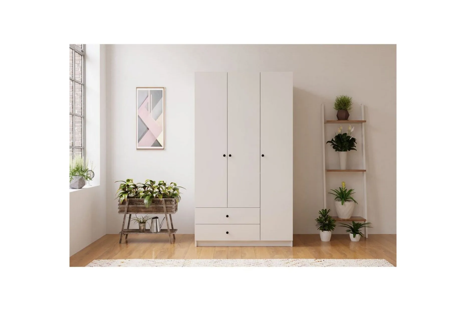 Alven Garderobe 90x180 cm