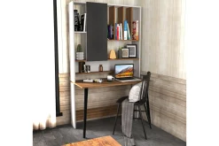 Andifli Skrivebord 60x196,6x120 cm med oppbevaring