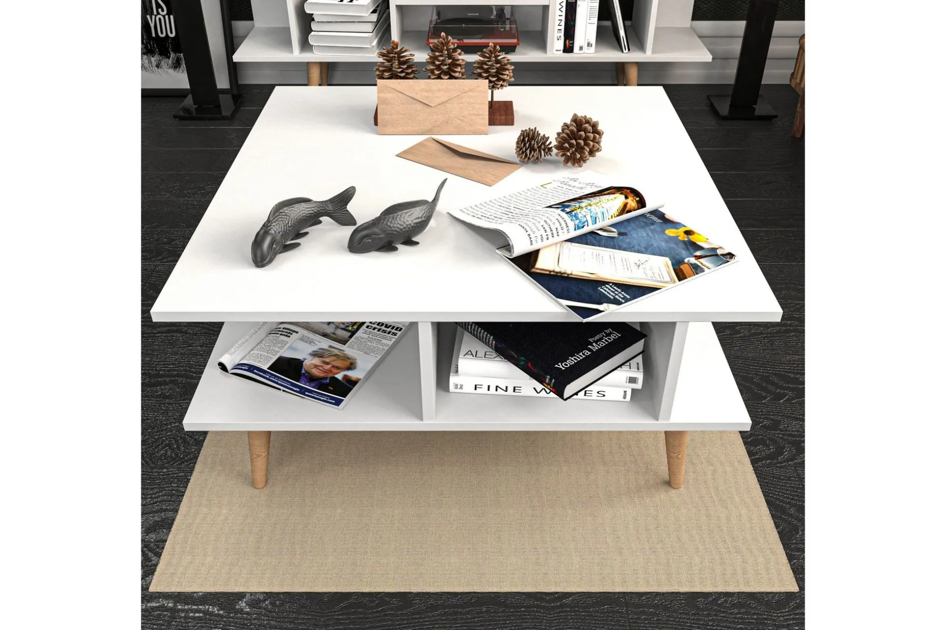 Andifli Sofabord 89x44x89 cm