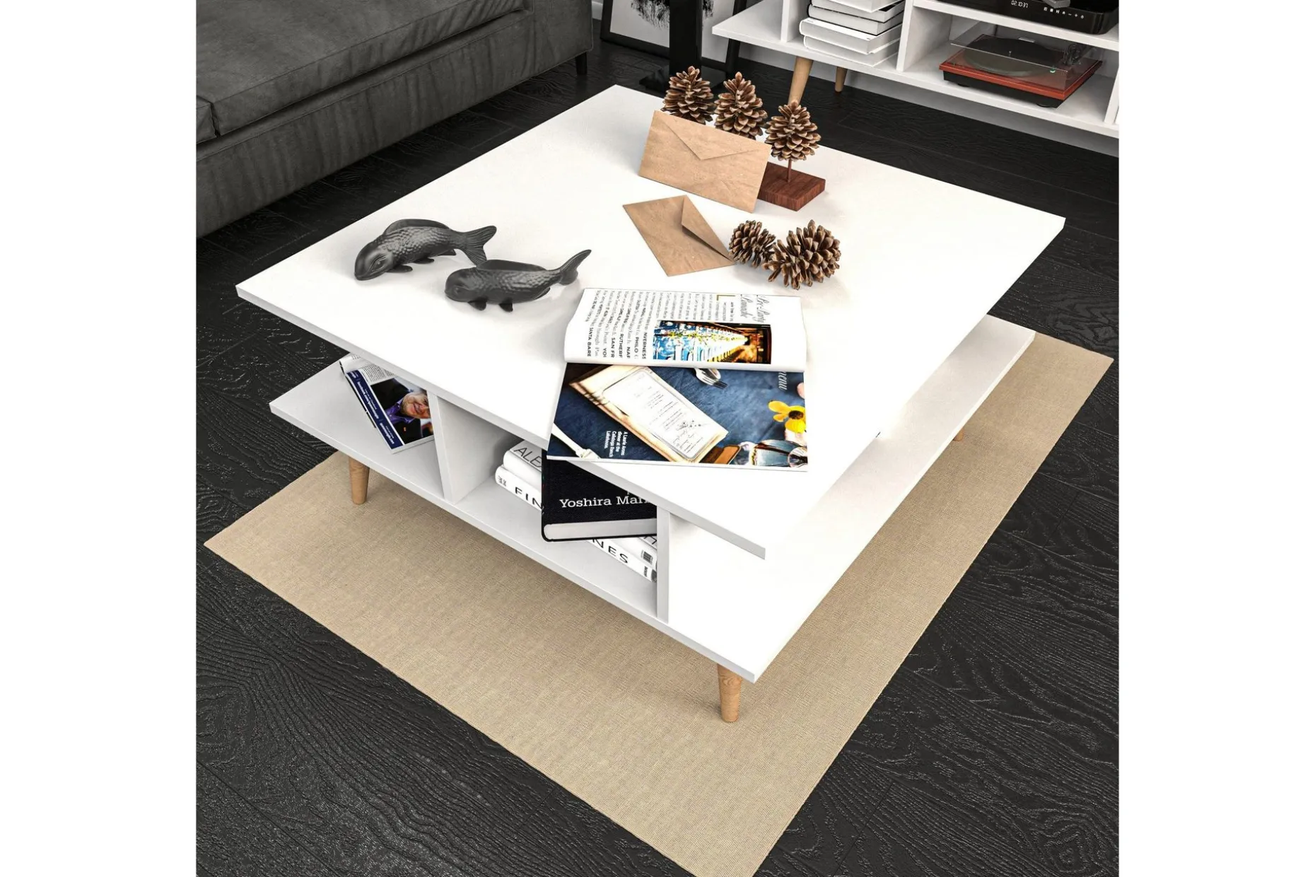 Andifli Sofabord 89x44x89 cm