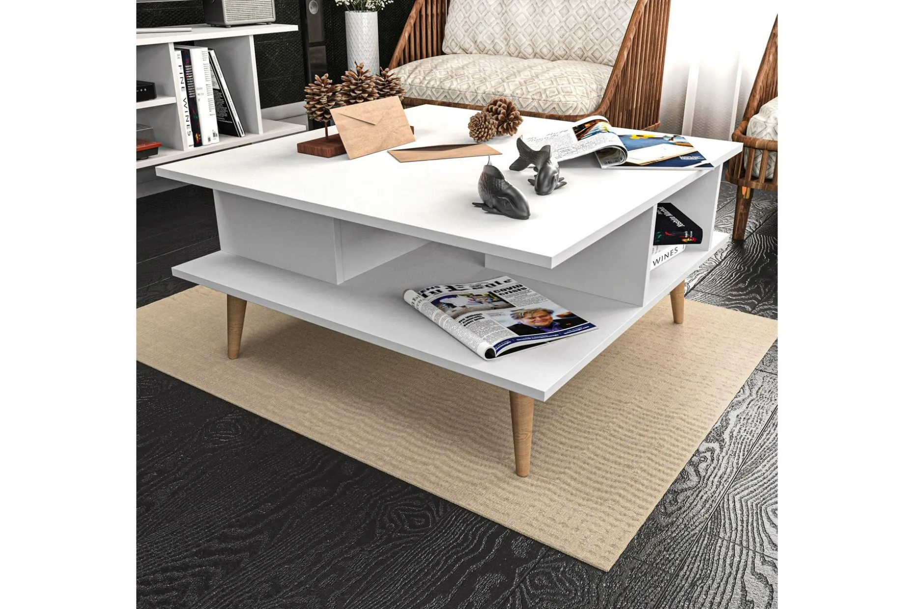 Andifli Sofabord 89x44x89 cm