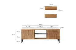 Andifli Tv-møbelsett 50x15 cm