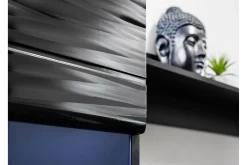 Apryl Modern TV mediamøbel med vitrineskap og LED-belysning