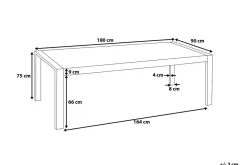 ARCTIC I Spisebord 180 cm