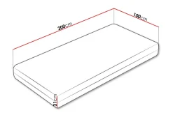 Arigna Fjærmadrass 100x200 cm