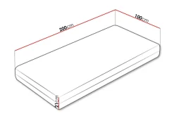 Arigna Fjærmadrass 90x200 cm