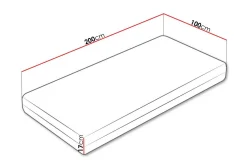 Arigna Fjærmadrass 100x200 cm