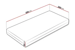 Arigna Fjærmadrass 100x200 cm
