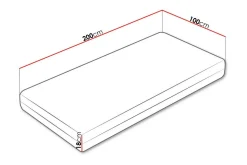 Arigna Skummadrass 100x200 cm