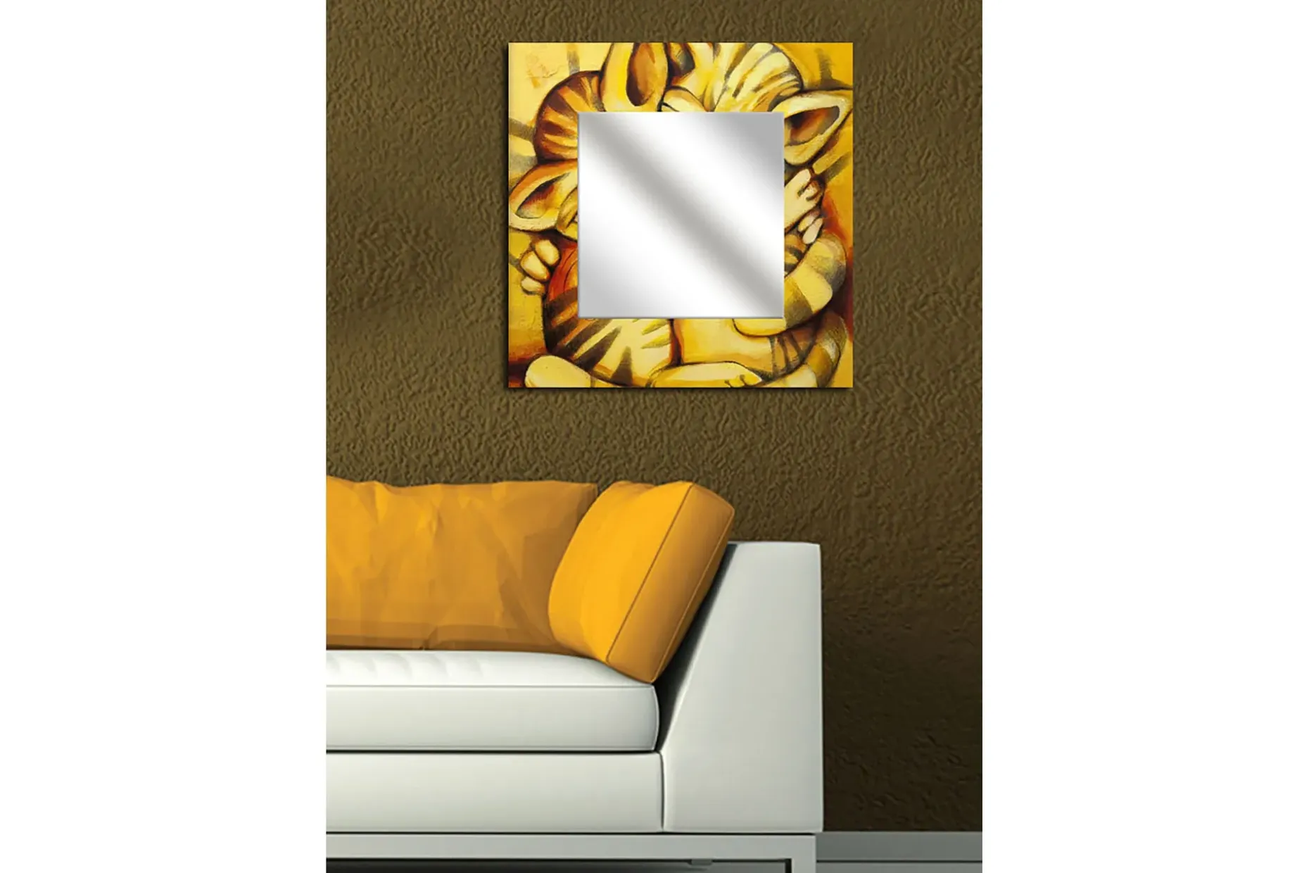 Armavir Dekorasjonsspeil 50x50 cm Blomster