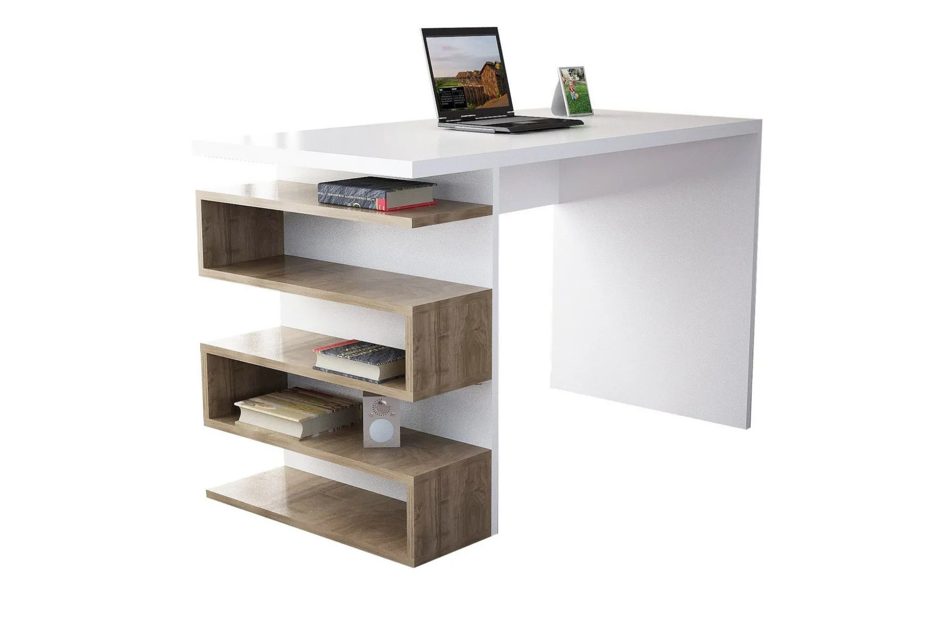Asillane Skrivebord 120 cm med Sideoppbevaring