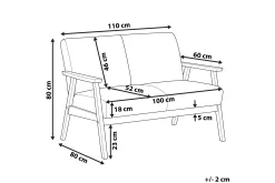 Asnes 2-seters Sofa