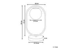 Aspronisi Bordlampe 35 cm G9