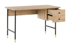 Assaria Skrivebord 120 cm med Oppbevaring 2 Skuffer