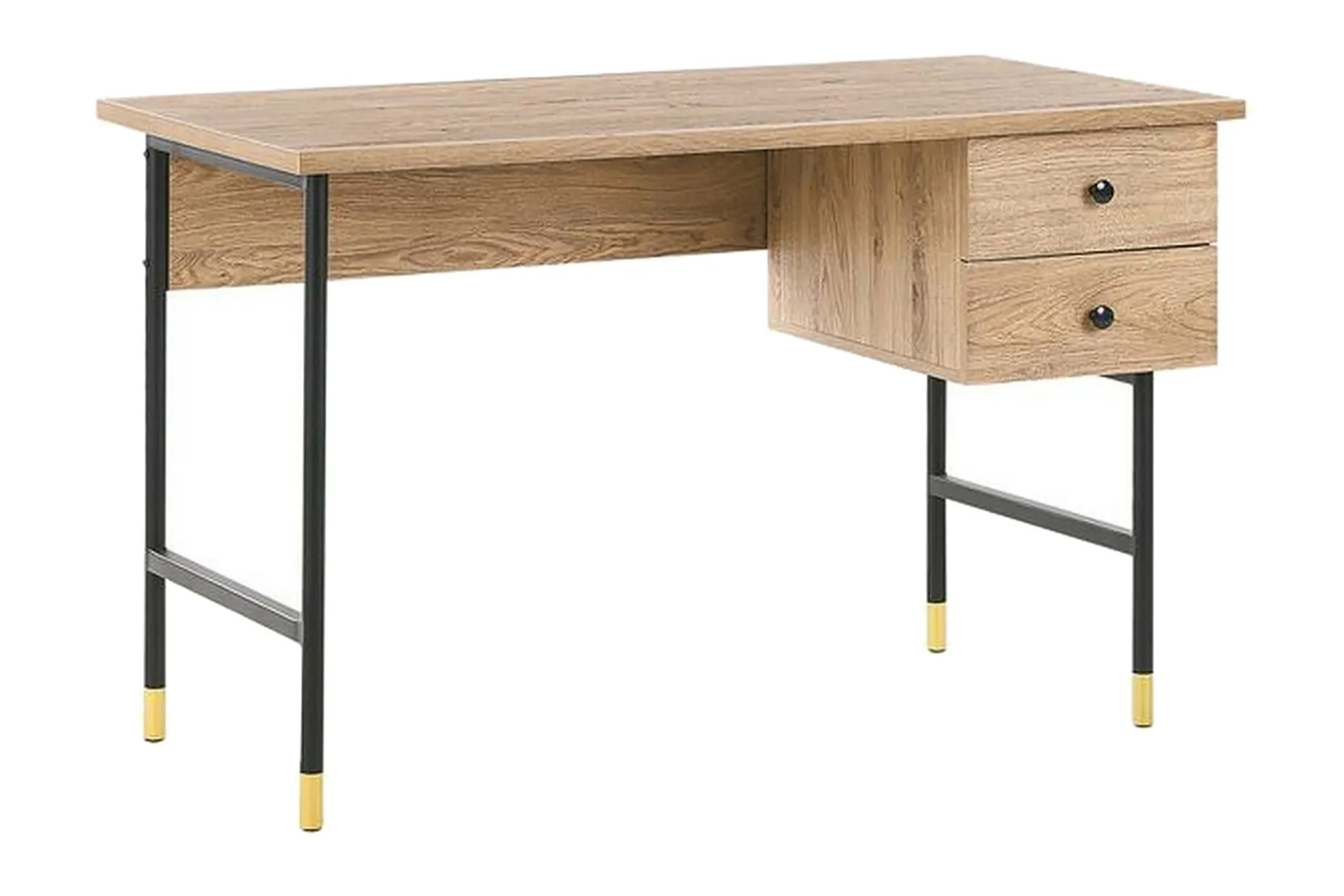 Assaria Skrivebord 120 cm med Oppbevaring 2 Skuffer