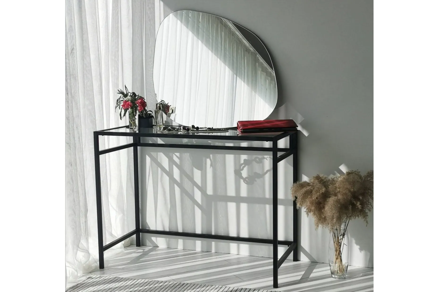 Asymmetrisk Speil Svart