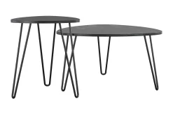 AtHena Settbord Svart/Marmormønster