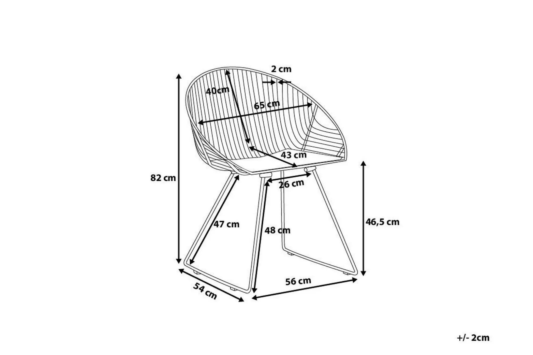 Aurora Stol 2-pk