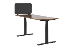 Avskjerming for Skrivebord 160x40 cm grå WALLY