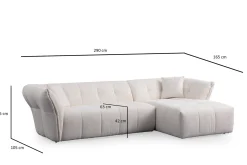 Azzo 4-seters Sofa med Divan