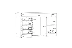 Baacwood Skrivebord 126 cm