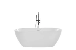 Badekar frittstående 160 cm Hvit NEVIS