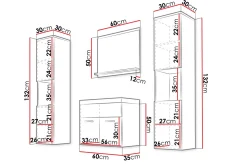 Baderomsmøbler Delorimier XL 35 cm