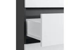 Baderomsskap Wisla 76x35x98 cm, Antrasitt/Hvit
