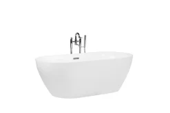 Badkar frittstående 150 cm hvit CARRERA