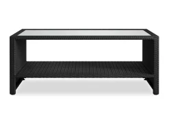 Bahamas Sofabord med Hylle Utendørs 113 cm Kunstrotting