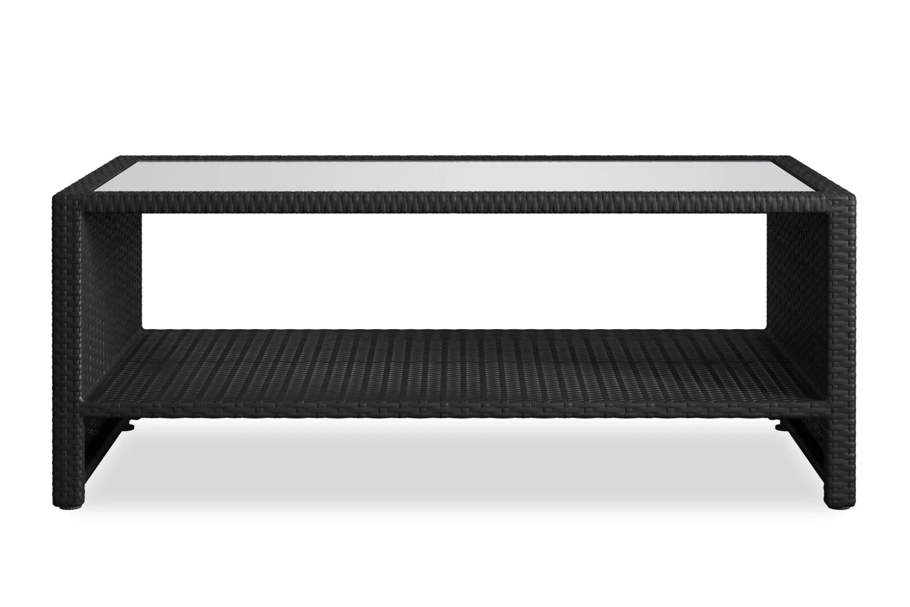 Bahamas Sofabord med Hylle Utendørs 113 cm Kunstrotting
