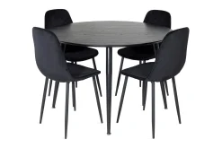 Balisa Spisegruppe 115 cm Rund inkl. 4 Ypas Stoler