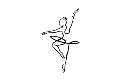 Ballerina 1 Veggdekor