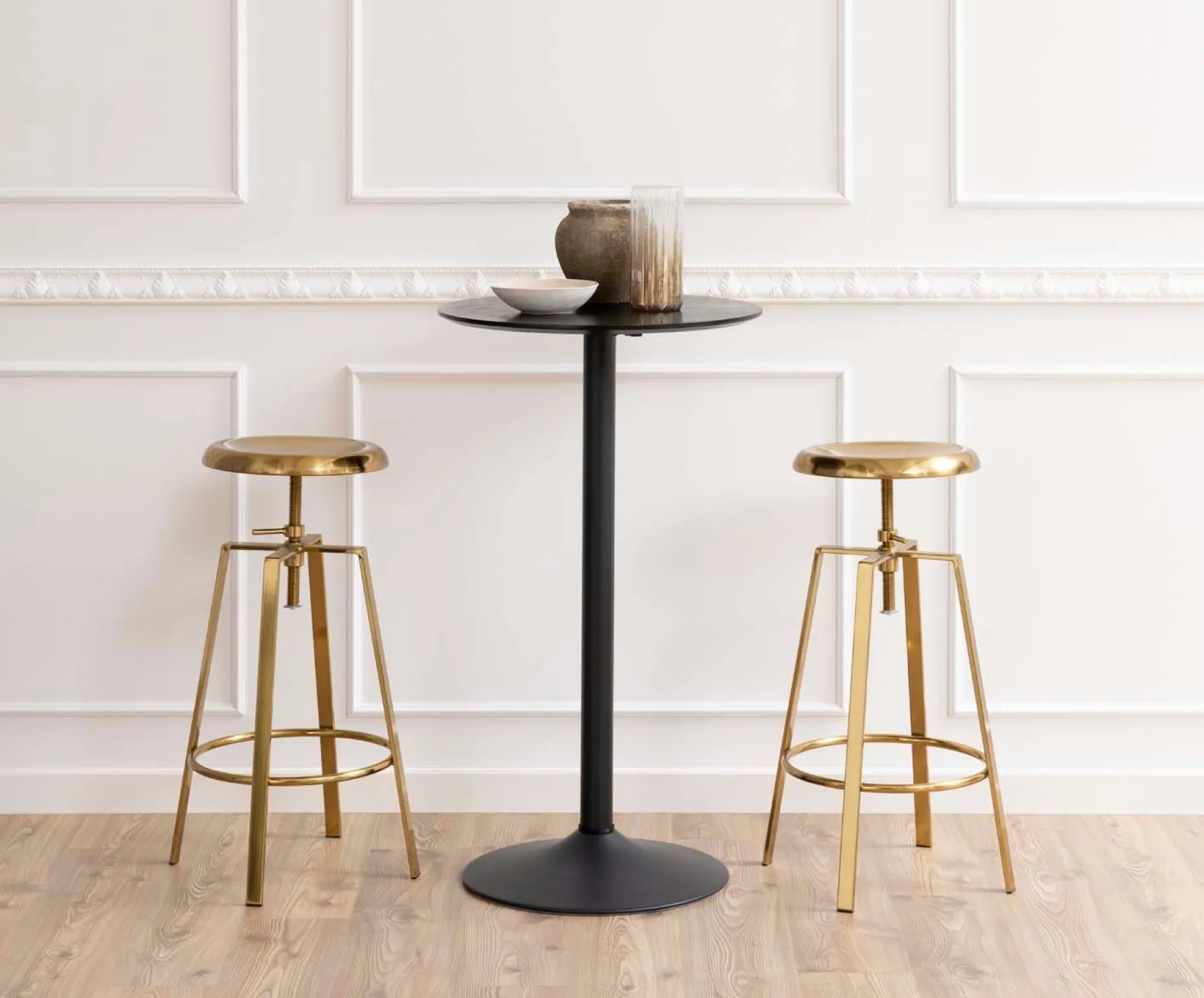 Barbord HOME4YOU Ibiza D60x105 cm svart ask