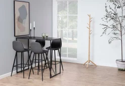Barbord HOME4YOU Seaford 120x60x105 cm svart