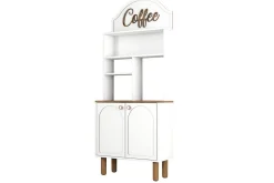 Bar Kaffeskap To Hvit / Eik