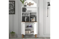 Bar Kaffeskap To Hvit / Eik