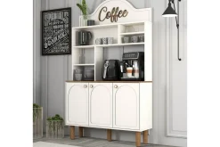 Bar Kaffeskap Tre Krem / Eik