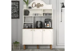 Bar Kaffeskap Tre Krem / Eik